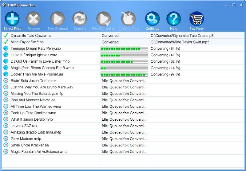 Click to view DRM Converter 4.3.8 screenshot