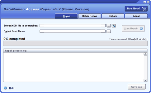 Click to view DataNumen Access Repair 2.2 screenshot