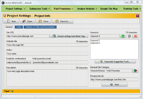 Screenshot for Active WebTraffic 9.2.4