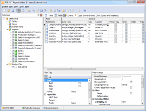 Click to view ASP.NET Report Maker 7.0 screenshot