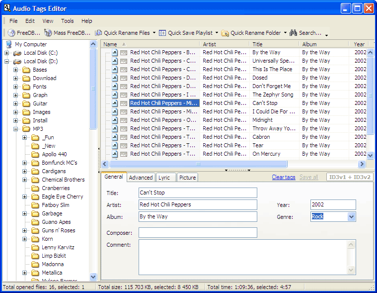 Click to view ABF Audio Tags Editor 1.999 screenshot