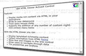 Click to view nBit HTML Viewer ActiveX 1.6 screenshot