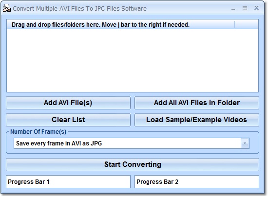 Click to view Convert Multiple AVI Files To JPG Files Software 7.0 screenshot