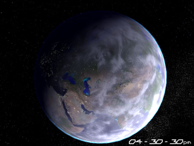 Click to view Planet Earth 3D Screensaver 1.51 screenshot