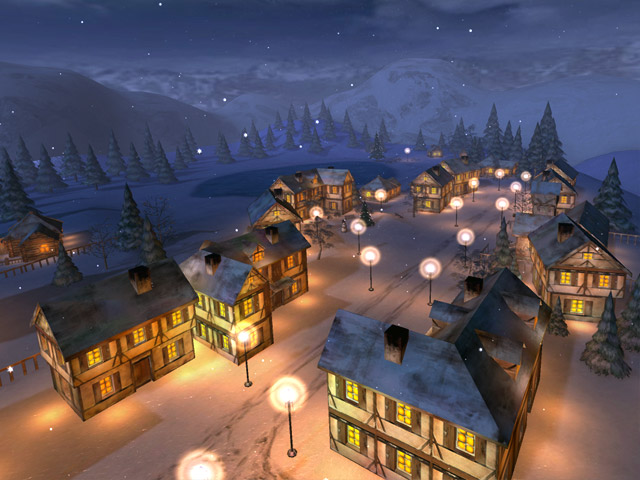 Click to view Winter Night 3D Screensaver 1.2 screenshot