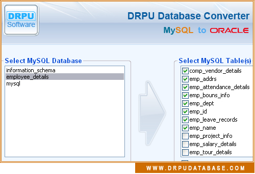 Click to view MySQL to Oracle 4.0.1.6 screenshot