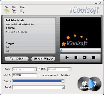 Click to view iCoolsoft DVD Copy 3.1.08 screenshot