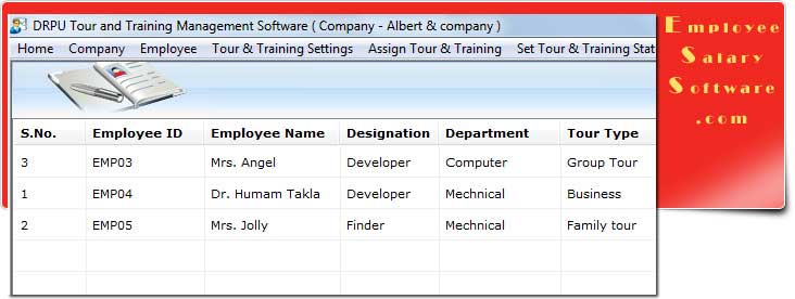 Click to view Employee Tour and Training Software 4.0.1.5 screenshot