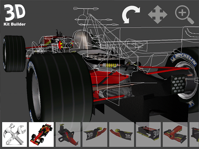 Click to view 3D Kit Builder (F1 Racecar) 3.5 screenshot