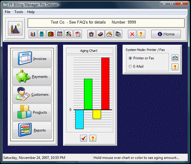 Click to view FF Billing Manager Pro Deluxe 4 screenshot