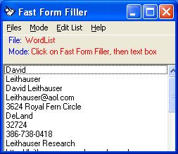 Click to view Fast Form Filler 4.0.0 screenshot