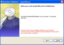 Click to view DiskDeleter 1.0.2 screenshot