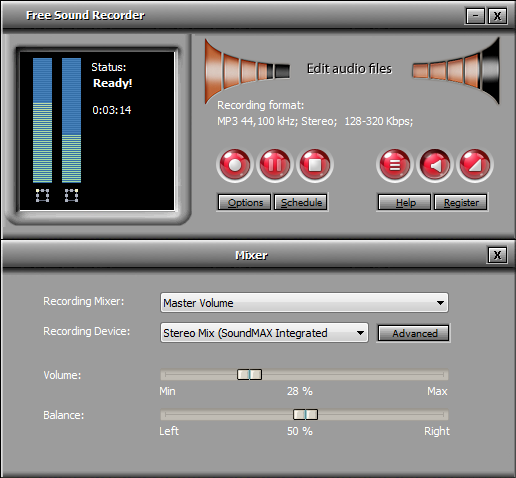Click to view All Free Sound Recorder 9.8.2 screenshot
