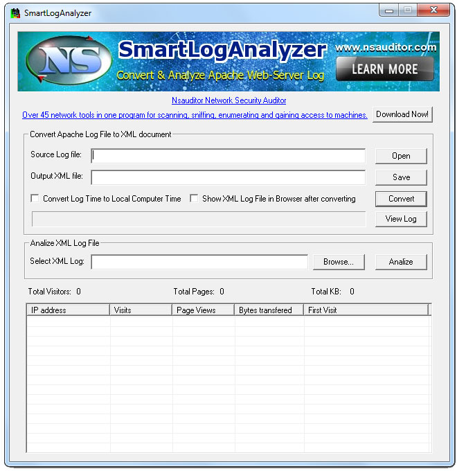 Click to view SmartLogAnalyzer 1.2.7 screenshot