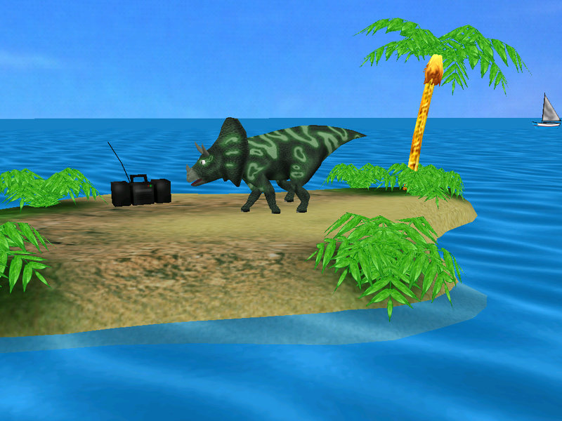 Click to view Merry Dino Screensave 1.0 screenshot