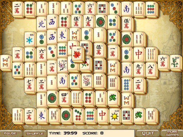 Click to view Old Mahjong 1.0 screenshot