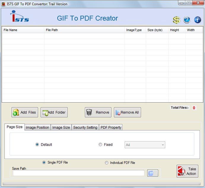 Click to view Convert GIF to PDF Software 2.8.0.4 screenshot