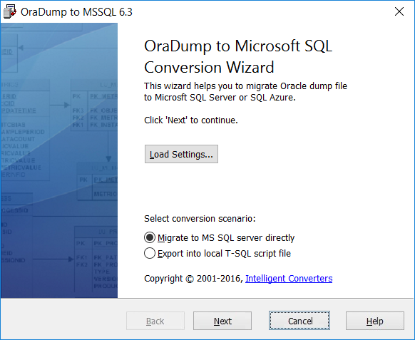 Click to view OraDump-to-MSSQL 5.5 screenshot