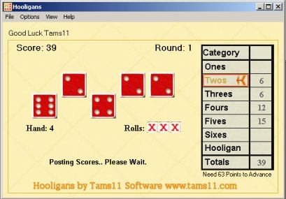 Click to view Tams11 Hooligans 2.0.0.0 screenshot