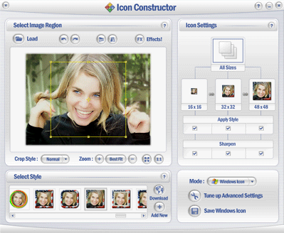 Click to view Icon Constructor - advanced icon creator 3.54 screenshot