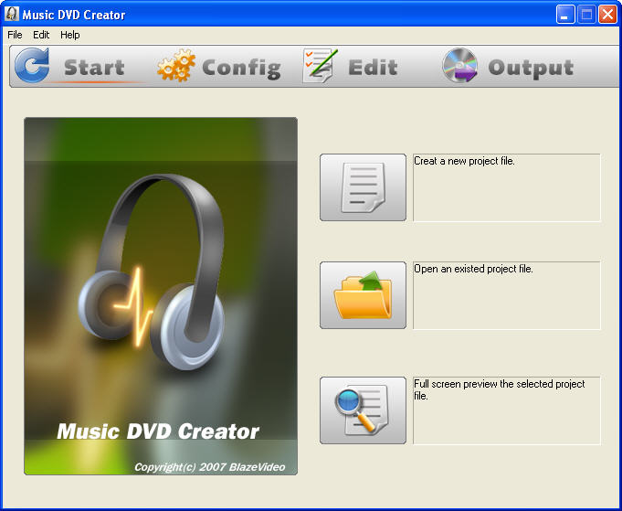 Click to view Music DVD Creator 2.0 screenshot