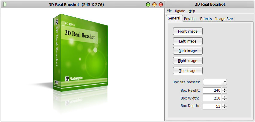 Click to view 3D Real Boxshot 5.0 screenshot