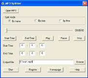 Click to view MP3 Splitter 3.2.8.3 screenshot