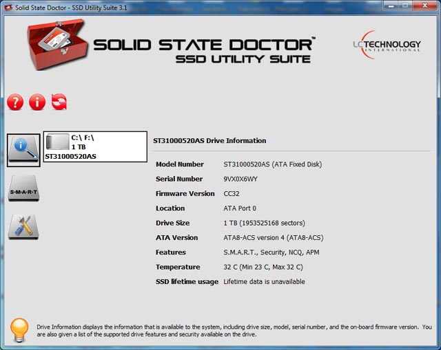 Click to view Solid State Doctor 3.1.1.8 screenshot