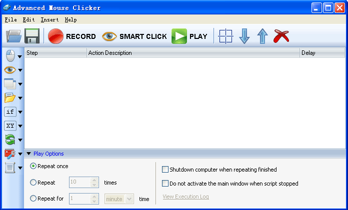 Click to view Advanced Mouse Clicker 4.1.3.8 screenshot