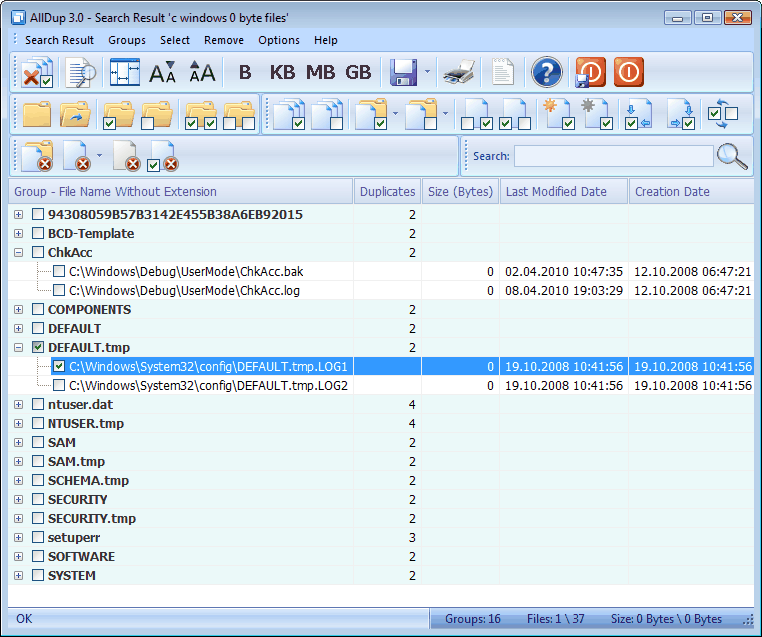 Click to view AllDup Duplicate File Finder 3.4.24 screenshot