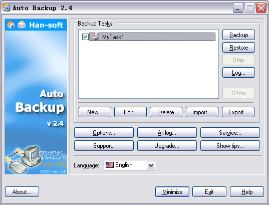 Click to view Auto Backup 2.4.3.1013 screenshot