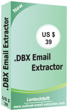 Click to view DBX Emails Extractor 0.0.0.0 screenshot
