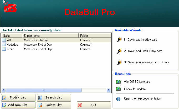 Click to view DataBull 6.2.6 screenshot
