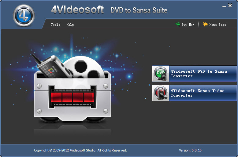 Click to view 4Videosoft DVD to Sansa Suite 5.0.30 screenshot