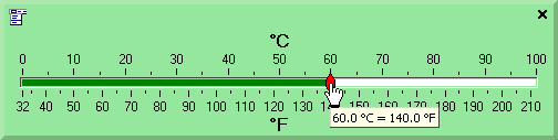 Click to view Fahrenheit to Celsius/Centigrade 2.1 screenshot