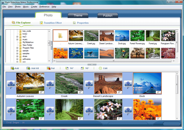 Click to view AnvSoft Flash Slideshow Maker 4.85 screenshot
