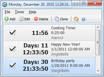 Screenshot for Free Countdown Timer 3.1