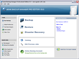 Click to view Genie Backup Manager Pro 8.0 screenshot