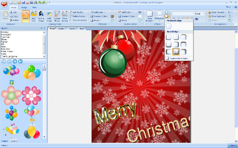 Click to view SmartsysSoft Greeting Card Designer 3.00 screenshot