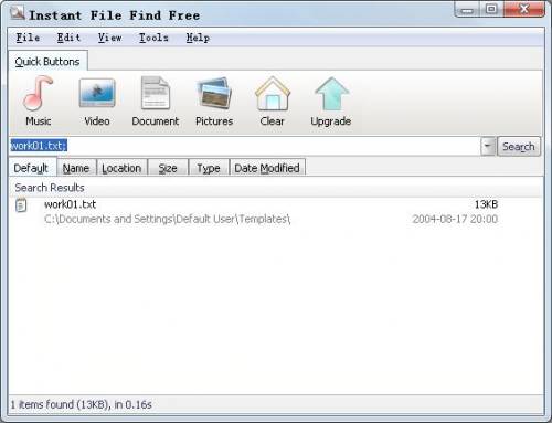 Click to view Instant File Find Free 1.14.0 screenshot