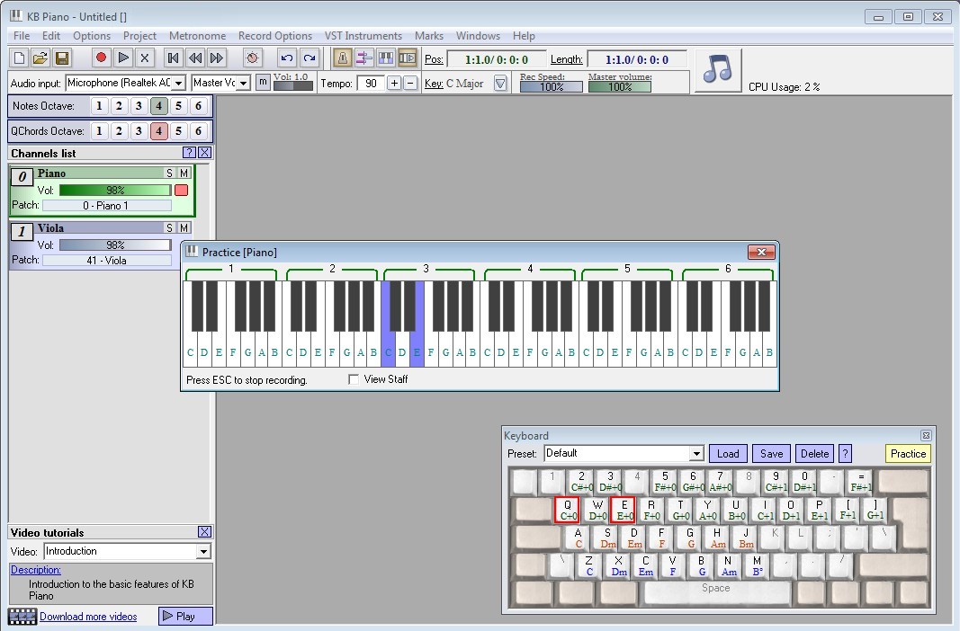 Click to view KB Piano 2.5.1 screenshot