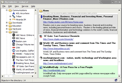 Click to view LinkyCat 1.21 screenshot