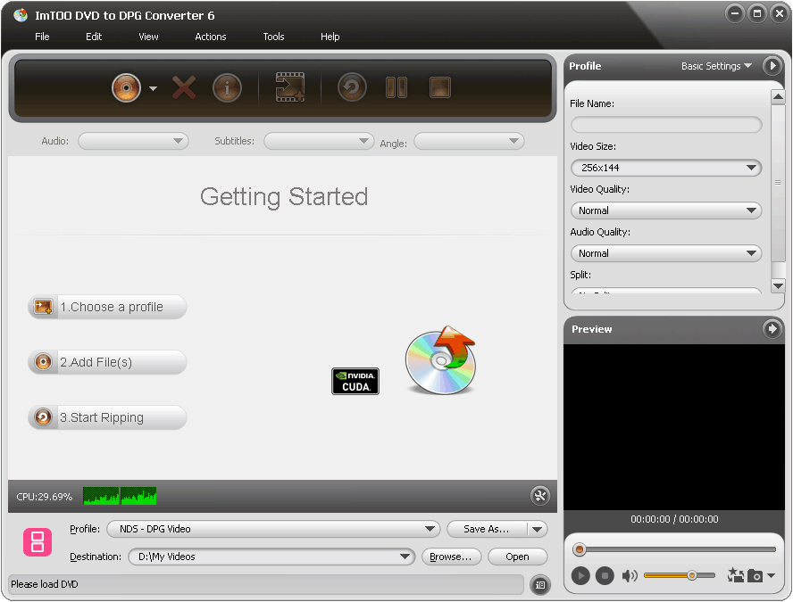 Click to view ImTOO DVD to DPG Converter 6.5.1.0314 screenshot