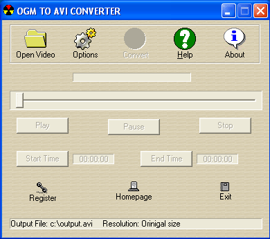 Click to view OGM to AVI Converter 3.0.9.6 screenshot