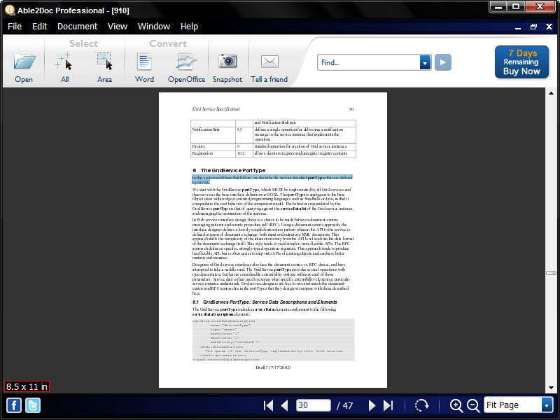 Click to view Able2Doc Professional 6.00 screenshot