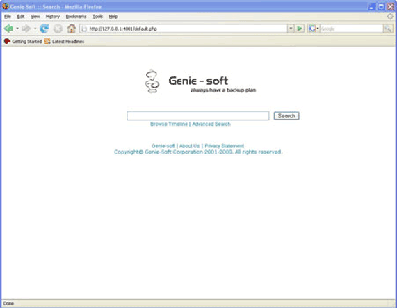 Click to view Genie Archive for Outlook 2.5 screenshot