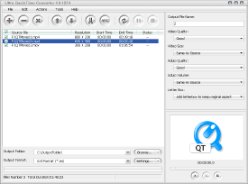 Click to view Ultra QuickTime Converter 4.4.0311 screenshot