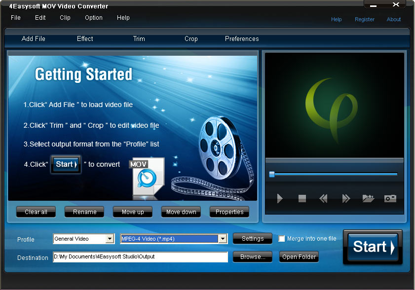 Click to view 4Easysoft MOV Video Converter 3.1.38 screenshot