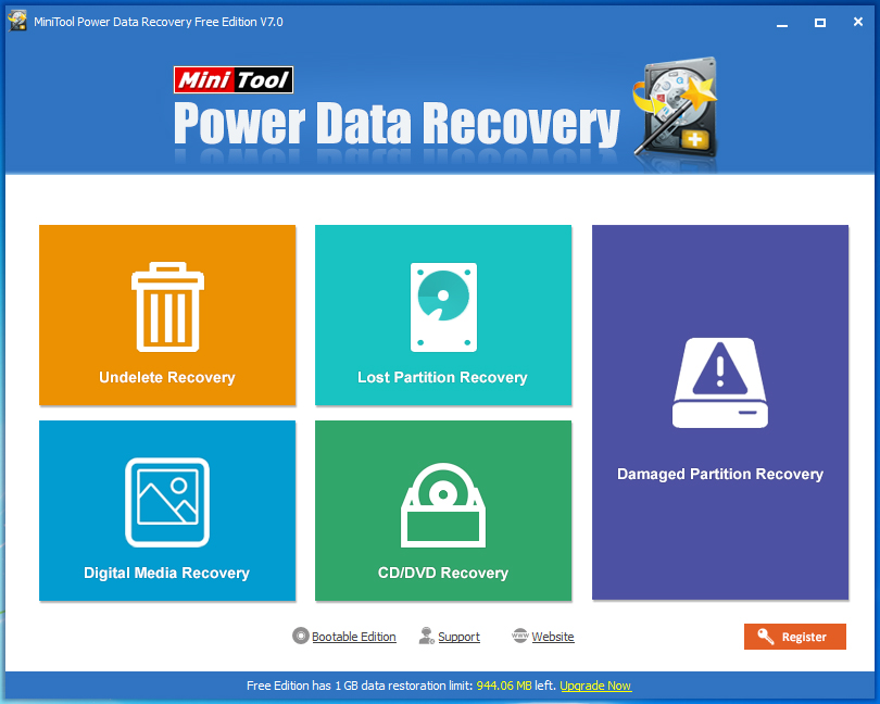 Click to view MiniTool Power Data Recovery Free Edition 6.5.0 screenshot