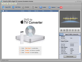Click to view Clone2Go DVD to Apple TV Converter 2.5.0 screenshot